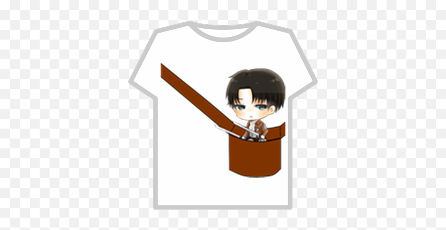 Cute Levi In A Bag Aot - Roblox Roblox Anime T Shirt Emoji,Clown