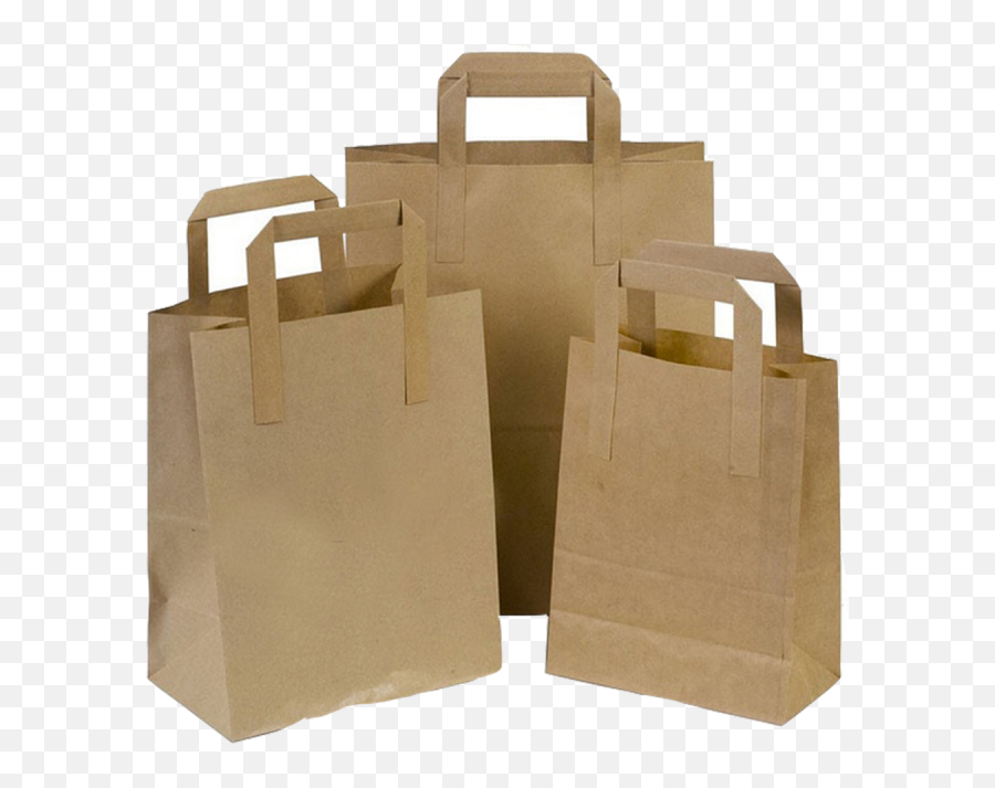 Paper Carrier Bags Brown Paper Bag - Brown Paper Bags With Handles Emoji,Grocery Bag Emoji