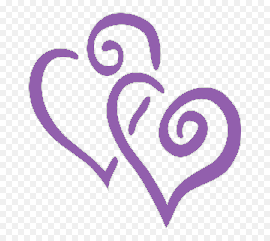 Double Free Vector Graphic On Pixabay Love - Hearts Clip Art Cute Purple Heart Clipart Emoji,Double Heart Emoji
