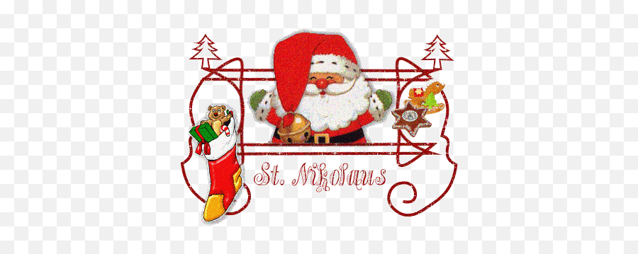 Santa Claus Glitter Pictures - Animated Christmas Thank You Emoji,Santa Emoticons