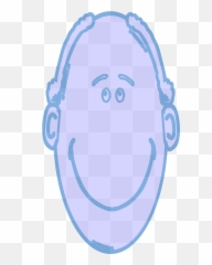 Man Blue Face Head Smile - Illustration Emoji,Snow Emoticon