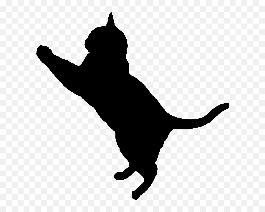 Cat Lying Down Clipart - Silhouette Transparent Background Cat Clipart Emoji,Lying Down Emoji