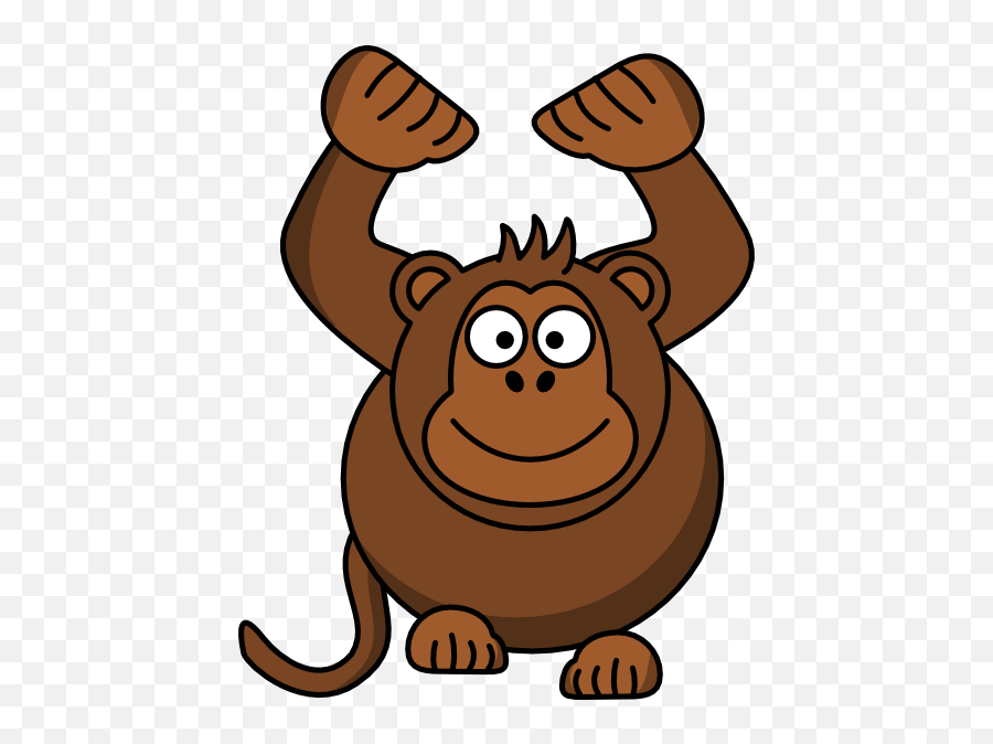 Monkey With Hand Over Eyes Clipart - Cartoon Monkey Emoji,Monkey Emoji Covering Mouth