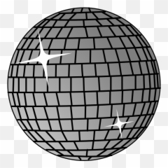 Mirror Ball Clipart - Cartoon Animated Disco Emoji