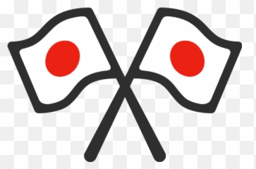 Crossed Flags Emoji For Facebook Email Sms - Japanese Crossed Flags Png,Swords Emoji