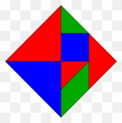 Tangram Rectangle Rgb Colors - Triangle Emoji