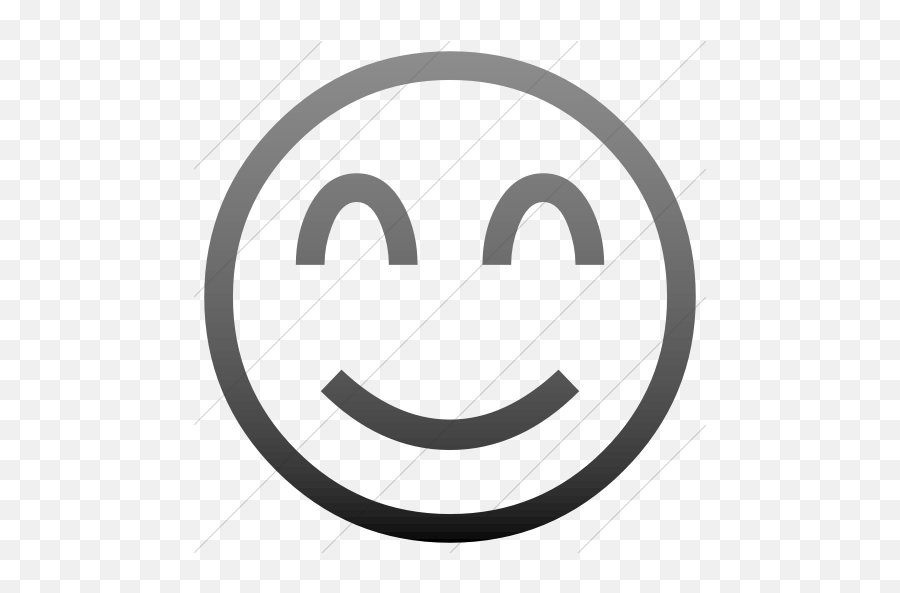 Iconsetc Simple Black Gradient Classic Emoticons Smiling - Emoji Domain,Eyes Emoticon