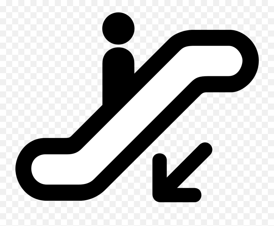 Escalator Down Transport Level Stairs - Down Escalator Icon Emoji,Emoji Level 92