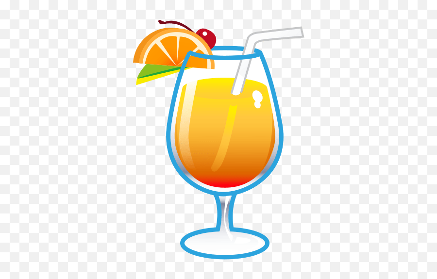 Tropical Drink Emoji For Facebook Email Sms - Tropical Drink Clipart,Martini Emoji