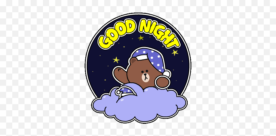Pin By Mary Stefan On Everything Cute Cute Love Gif Cute - Good Night Sticker Gif Emoji,Good Night Emoji