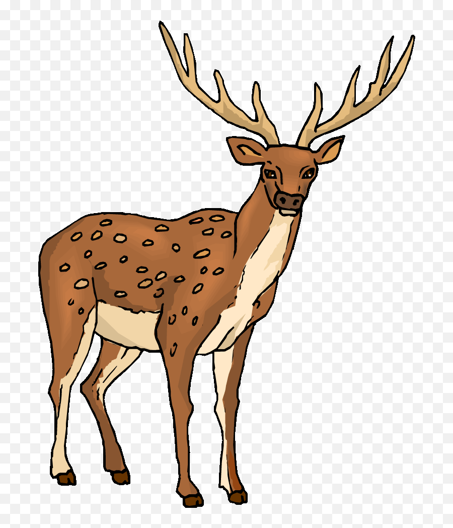 Deer Clipart Free Clip Art Images Clipartcow - Clipartix Deer With Antlers Clipart Emoji,Deer Hunting Emoji