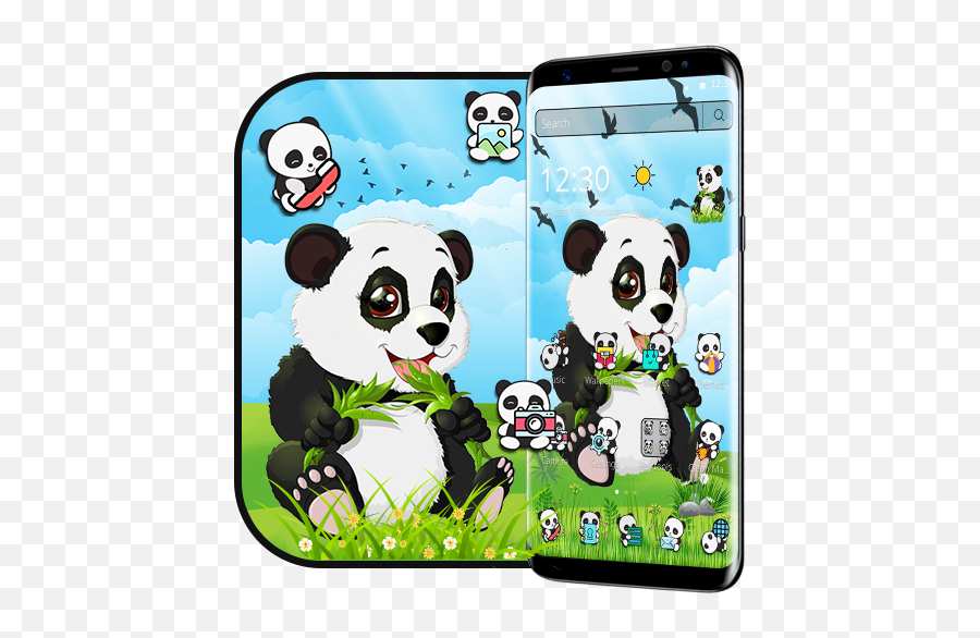 Lovely Garden Panda Theme U2013 Rakendused Google Plays - Cartoon Emoji,Panda Emoji Png