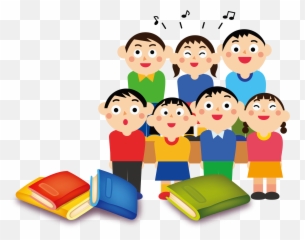 Singer clipart choir note Transparent - Children Singing Clipart Emoji