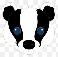 Badger Face Clipart - Soft Emoji,Badger Emoji