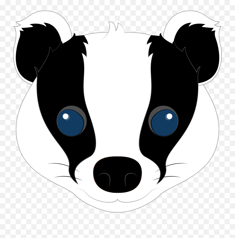 Badger Face Clipart - Soft Emoji,Badger Emoji
