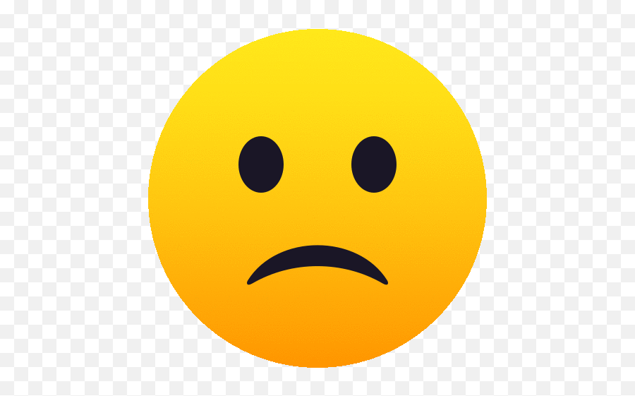 Slightly Frowning Face People Gif - Happy Emoji,Frown Face Emoji