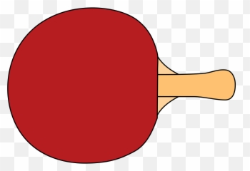 Red Table tennis paddle clipart Free download transparent - Tennis Racket Clipart Emoji