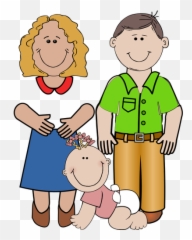 Baby Girl Crawling Vector Drawing - Free Clip Art Mom And Dad Emoji,Strong Emoticon