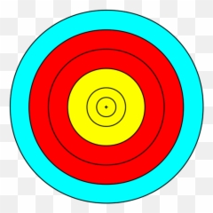 Vector Illustration Of Six Rings In - Five Zone Archery Target Emoji,Olympic Rings Emoji