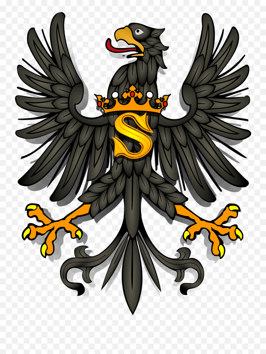 Eagle Bird Animal Coat Symbol - Prussia Clipart Emoji,American Samoa Flag Emoji