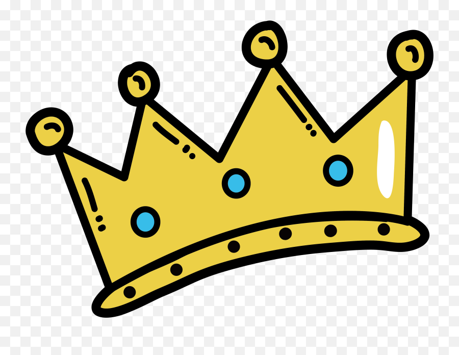 Crown Clip Arts Images Free Vector - Transparent Cartoon Crown Png Emoji,King Emoji Png