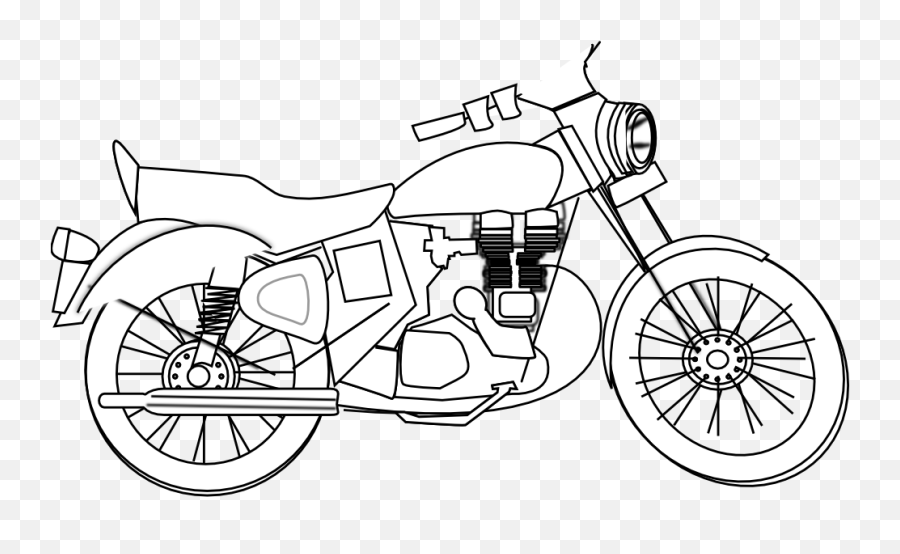 Free Motorcycle Motor Cliparts Download Free Clip Art Free - Motorcycle Clipart Black And White Emoji,Motorcycle Emoticons