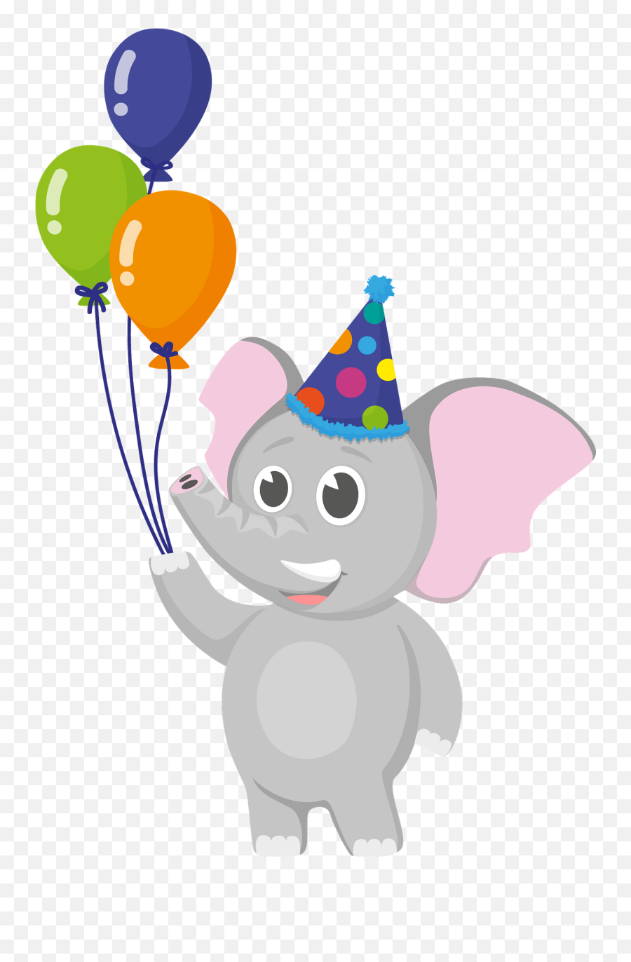Birthday Party Elephant Clipart Free Download Transparent - Birthday Party Animal  Clipart Emoji,Birthday Celebration Emoji - free transparent emoji -  