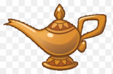 Lamp Magiclamp Sticker - Cartoon Aladdin Genie Emoji