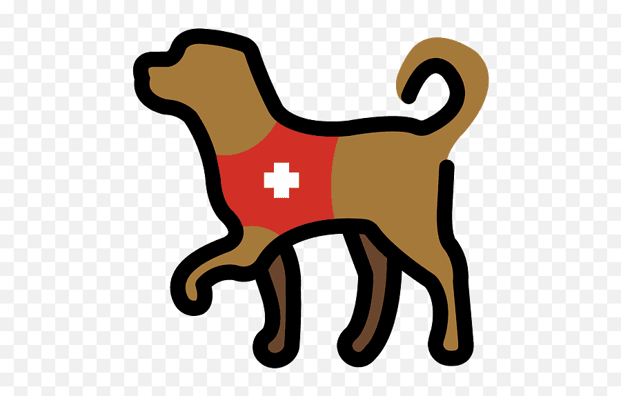 Service Dog Emoji Clipart Free Download Transparent Png - Service Dog Clipart,Dog Emoji Text