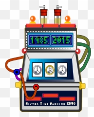 Slot Machine Clipart - Cartoon Time Travel Machine Png Emoji,Slot Machine Emoji