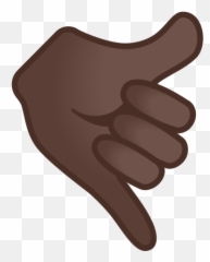 Call Me Hand Emoji With Dark Skin Tone Meaning And Pictures -