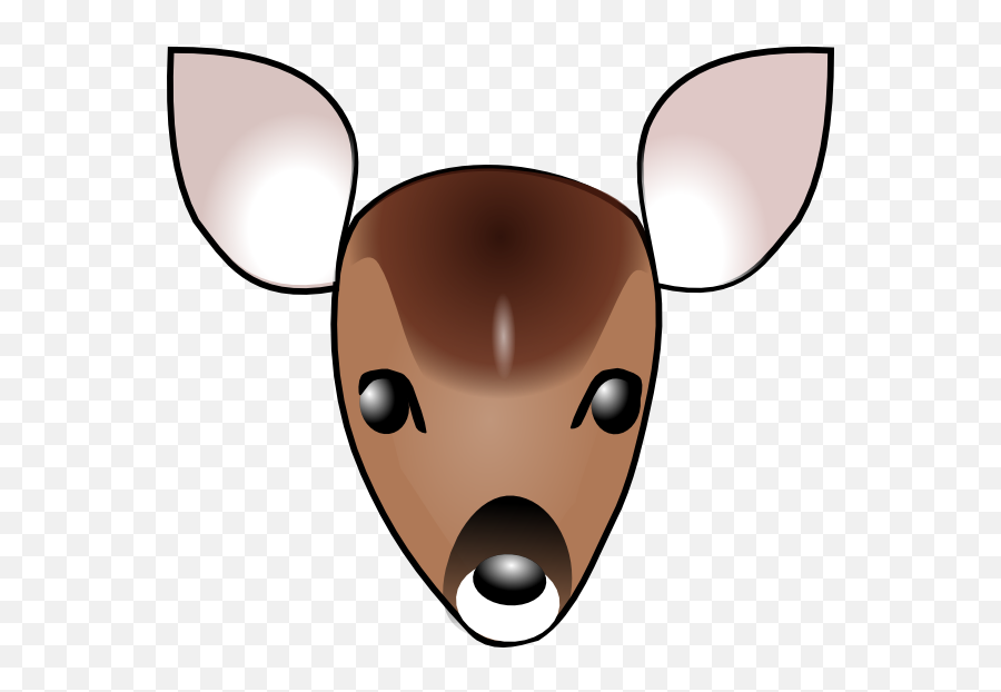 Deer Clipart Face - Doe Head Clipart Emoji,Deer Hunting Emoji