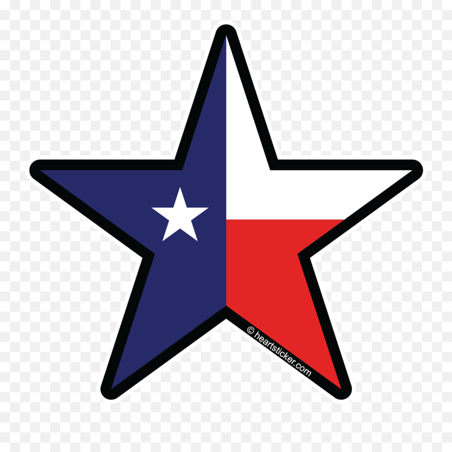 Texas Lone Star Transparent Png - Texas Lone Star Logo Emoji,Texas State Flag Emoji
