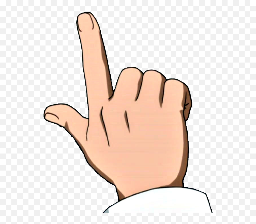 Index Finger Emoji Transparent Png - Fairy Tail Finger,Fairy Tail Emoji