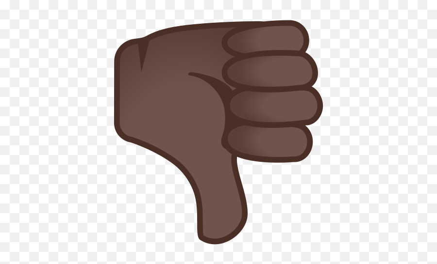 Thumbs Down Emoji With Dark Skin Tone Meaning And Pictures - Dark Skin Tone Thumbs Down Png,Thumbs Down Emoji