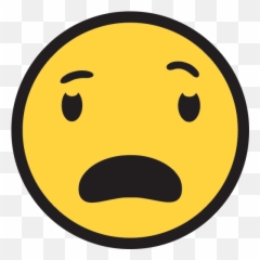 Fearful Face Emoji For Facebook Email Sms - Emoji Fearful,Scared Face Emoji