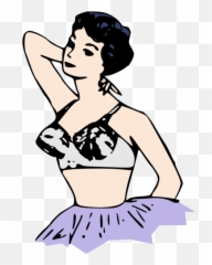 Lady In Bra - Clip Art Emoji