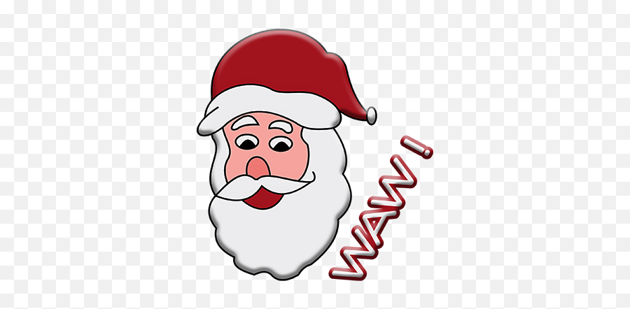 Christmas Moji Animated Emoj - Santa Claus Emoji,Funny Christmas Emojis