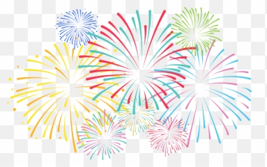 Transparent Background Fireworks Clipart - Png Emoji