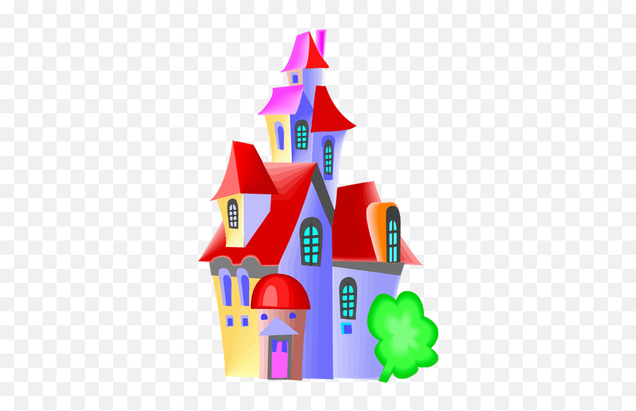 Colorful Castle - Computer Painting Emoji,Disney Castle Emoji