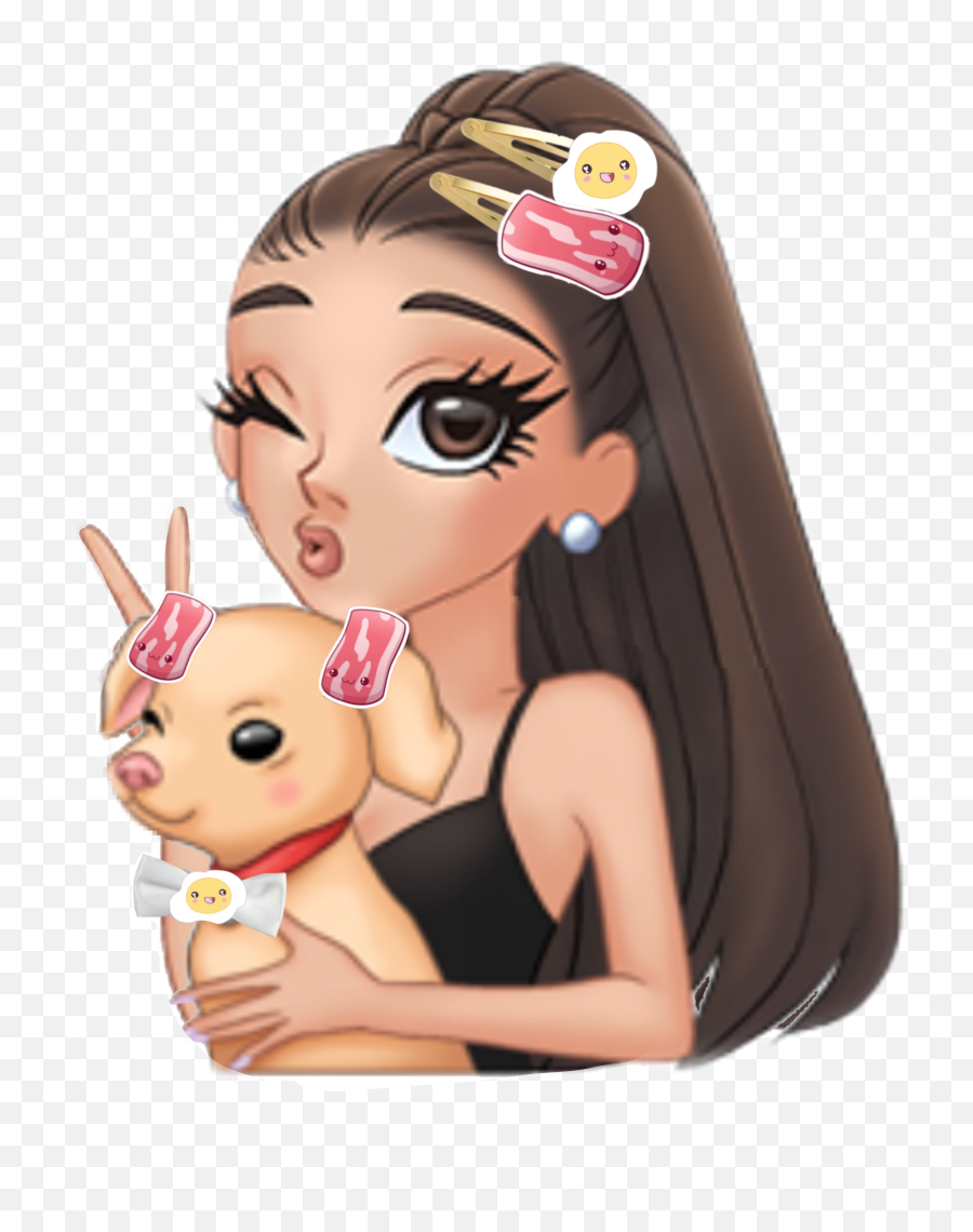 Freetoedit Eggs Bacon Eggsandbacon - Cute Ariana Grande Cartoon Emoji,New Bacon Emoji