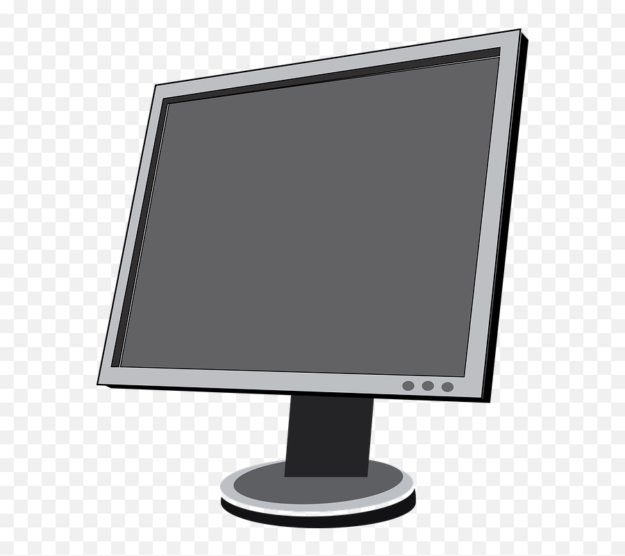 Monitor Lcd Screen - Computer Clipart Monitor Emoji,Emoji Magnifying Glass Tv