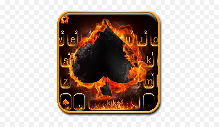 Fire Burning Ace Keyboard Theme - Tom Gagnon Too Hot For The Devil Emoji,Burning Emoji