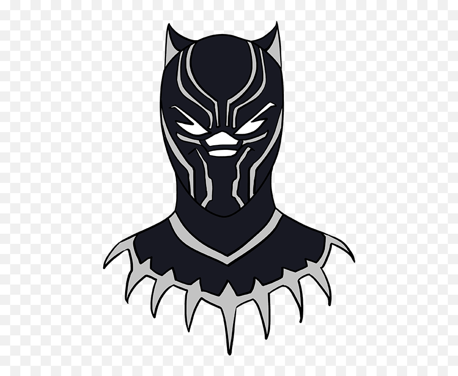 How To Draw The Black Panther - Draw Black Panther Step By Step Emoji,Black Panther Emoji