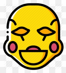 Horror Emoji - Clip Art,Creepy Smile Emoji