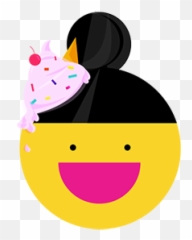 Emoji - Emoji With Hair Bun,Ice Emoji