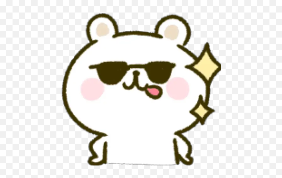 Oso Polar Emoji Calaamadaha Dhejiska Ah Ee Loogu Talagalay - Clip Art,Sunglass Emoji Snapchat