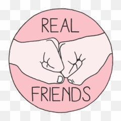 Best Friend Simple Tumblr Drawings - Real Friends Png Emoji