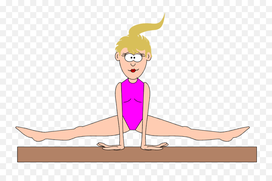 Gymnastics Gymnast Clip Art At Vector Clip Art Clipartcow - Gymnast On Balance Beam Clipart Emoji,Gymnastics Emoji