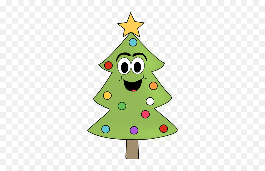 Library Of Tree With A Face Banner Royalty Free Library Png - Happy Christmas Tree Clipart Emoji,Evergreen Tree Emoji